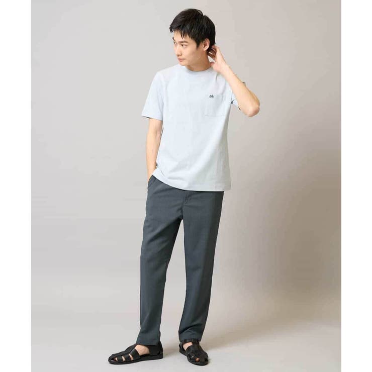 【接触冷感/コットン100％】ワンポイント刺繍カットソー | a.v.v【MEN】 | 詳細画像4 