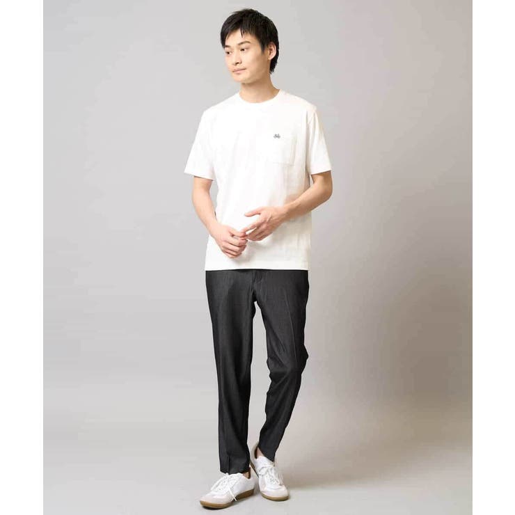 【接触冷感/コットン100％】ワンポイント刺繍カットソー | a.v.v【MEN】 | 詳細画像8 