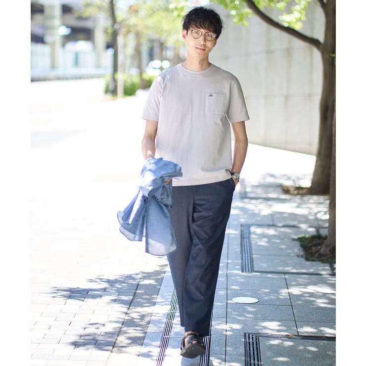 【接触冷感/コットン100％】ワンポイント刺繍カットソー | a.v.v【MEN】 | 詳細画像9 