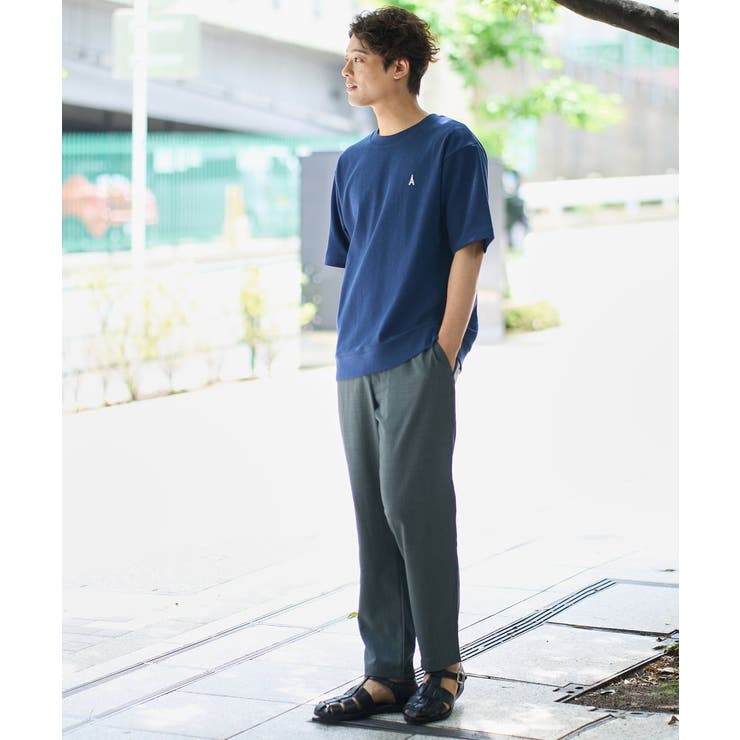 【イージーケア/接触冷感】ライトアゼ半袖Ｔシャツ ワンポイント刺繍 | a.v.v【MEN】 | 詳細画像10 