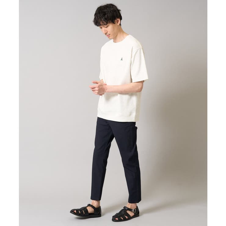 【イージーケア/接触冷感】ライトアゼ半袖Ｔシャツ ワンポイント刺繍 | a.v.v【MEN】 | 詳細画像12 