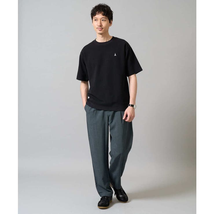 【イージーケア/接触冷感】ライトアゼ半袖Ｔシャツ ワンポイント刺繍 | a.v.v【MEN】 | 詳細画像2 
