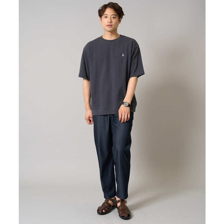【イージーケア/接触冷感】ライトアゼ半袖Ｔシャツ ワンポイント刺繍 | a.v.v【MEN】 | 詳細画像22 