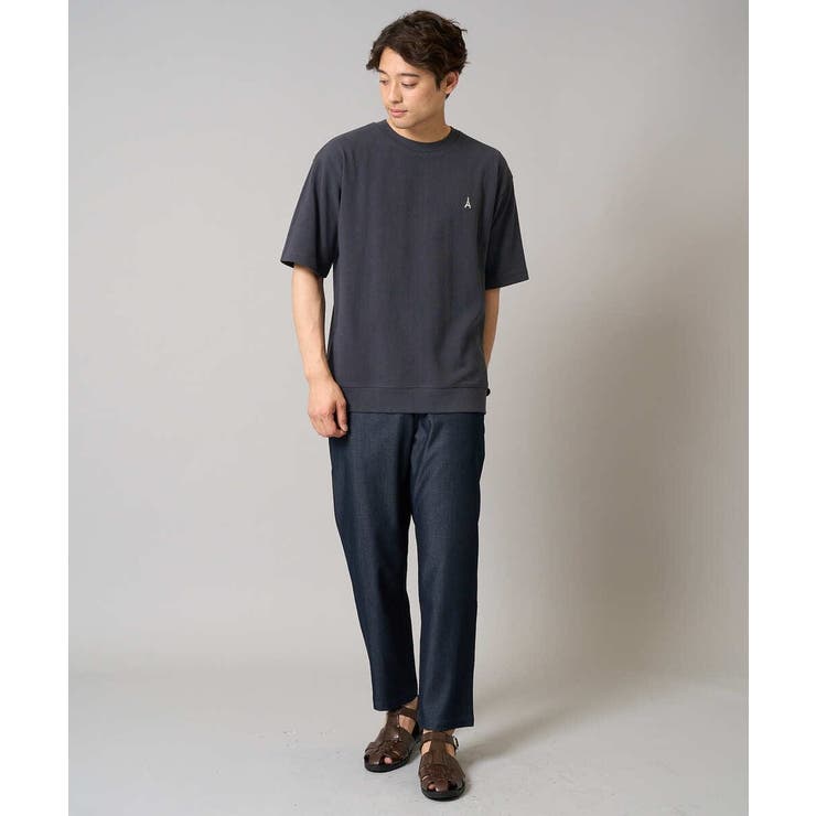 【イージーケア/接触冷感】ライトアゼ半袖Ｔシャツ ワンポイント刺繍 | a.v.v【MEN】 | 詳細画像23 