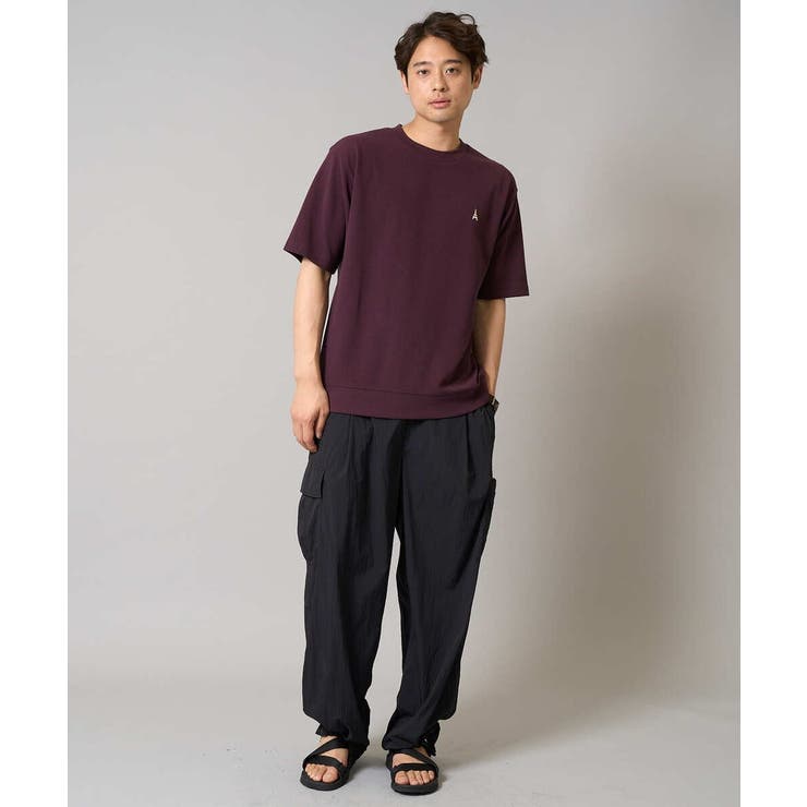 【イージーケア/接触冷感】ライトアゼ半袖Ｔシャツ ワンポイント刺繍 | a.v.v【MEN】 | 詳細画像29 
