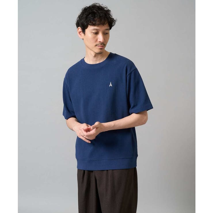 【イージーケア/接触冷感】ライトアゼ半袖Ｔシャツ ワンポイント刺繍 | a.v.v【MEN】 | 詳細画像34 