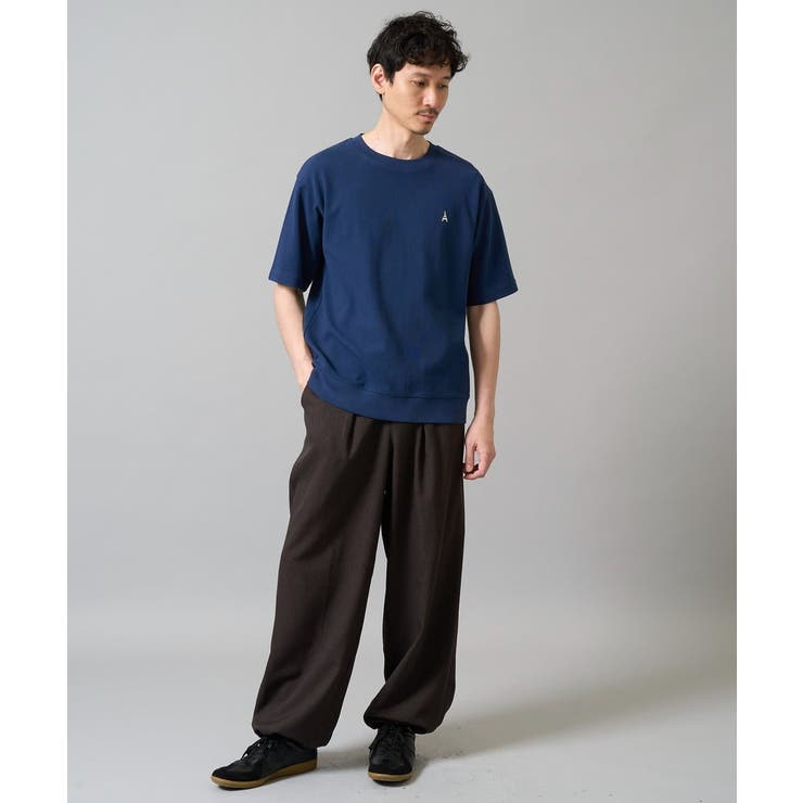 【イージーケア/接触冷感】ライトアゼ半袖Ｔシャツ ワンポイント刺繍 | a.v.v【MEN】 | 詳細画像7 