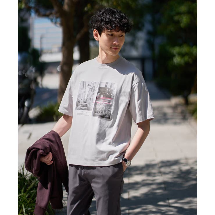 【接触冷感】フォトプリントワイドシルエットカットソー | a.v.v【MEN】 | 詳細画像16 