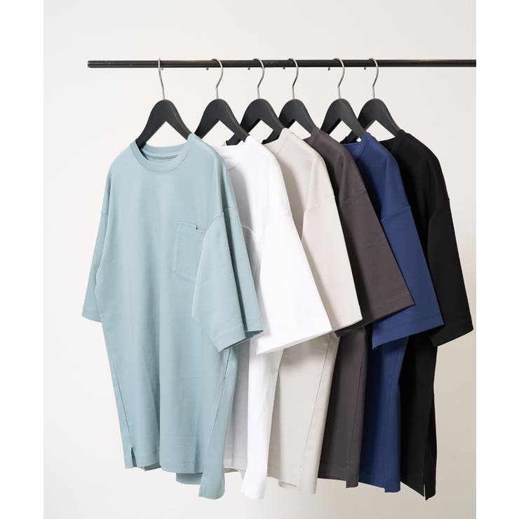グリーン | 【雑誌MonoMax６月号掲載】究極の無地Ｔシャツ シルケットスムースワイドシル… | a.v.v【MEN】