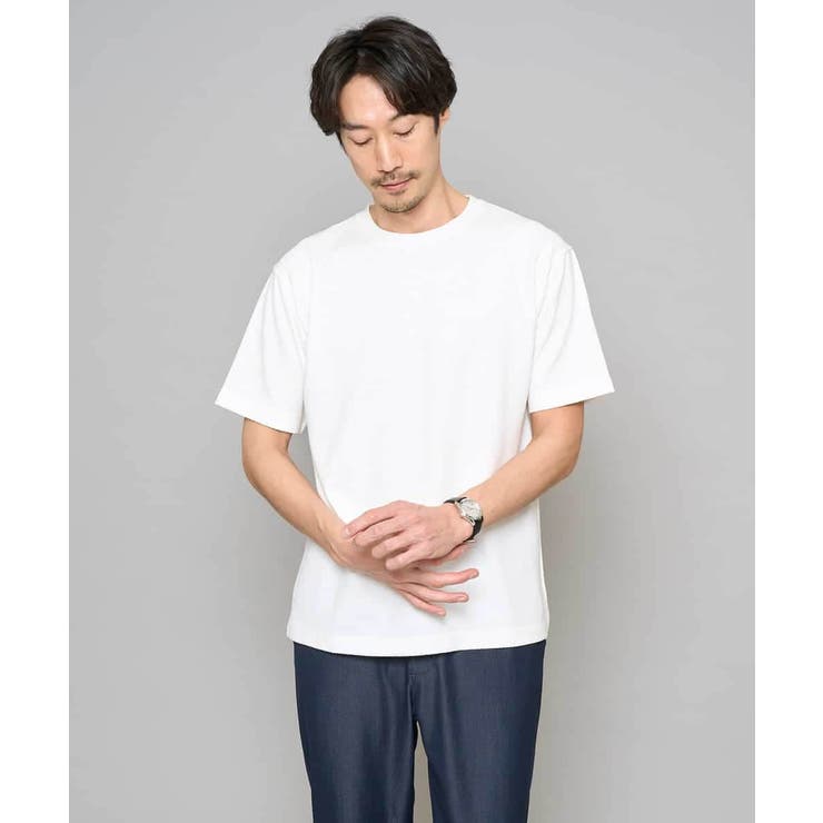 【イージーケア/洗濯機で洗える】キカジャカードセミワイドシルエットカットソー | a.v.v【MEN】 | 詳細画像20 