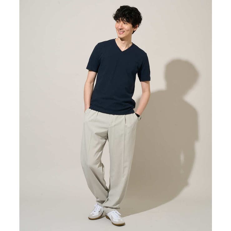 【イージーケア/洗濯機で洗える】キカジャカードＶネックスマートＴシャツ | a.v.v【MEN】 | 詳細画像17 