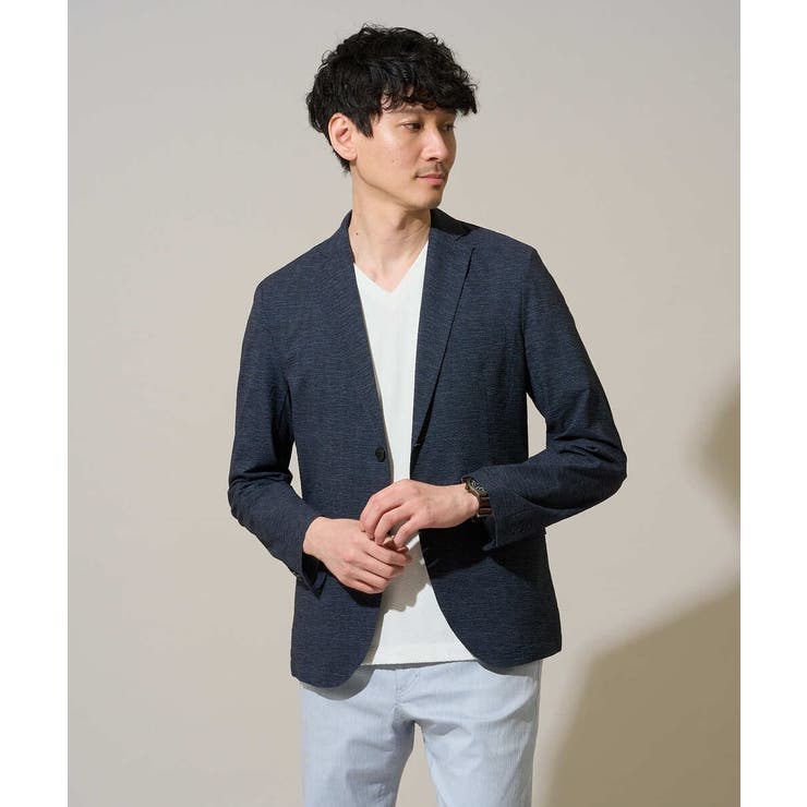 【イージーケア/洗濯機で洗える】キカジャカードＶネックスマートＴシャツ | a.v.v【MEN】 | 詳細画像7 