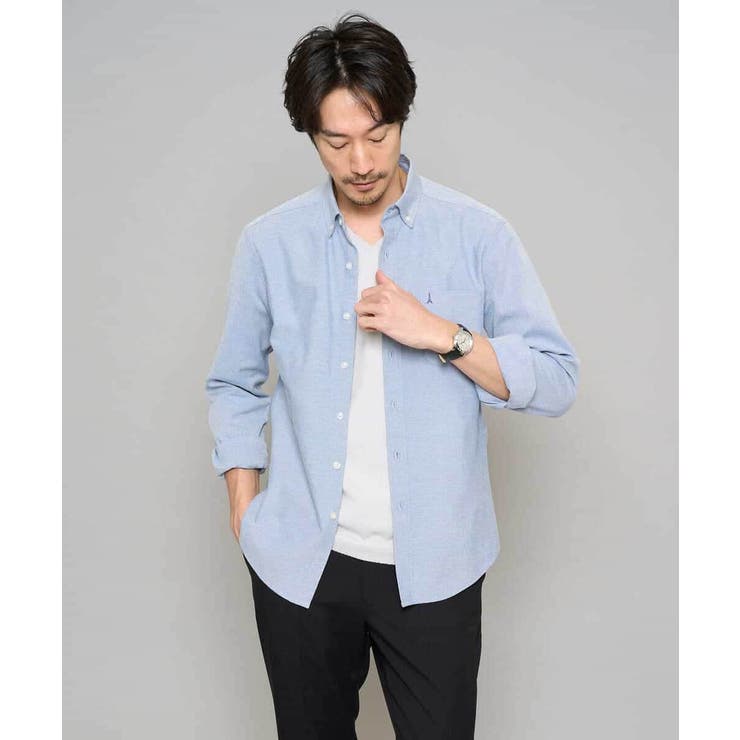 【イージーケア/洗濯機で洗える】キカジャカードＶネックスマートＴシャツ | a.v.v【MEN】 | 詳細画像8 