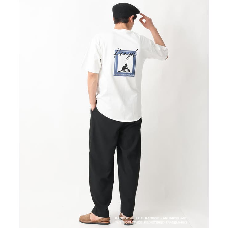【KANGOL】スクエアプリントロングシルエットTシャツ | a.v.v【MEN】 | 詳細画像8 
