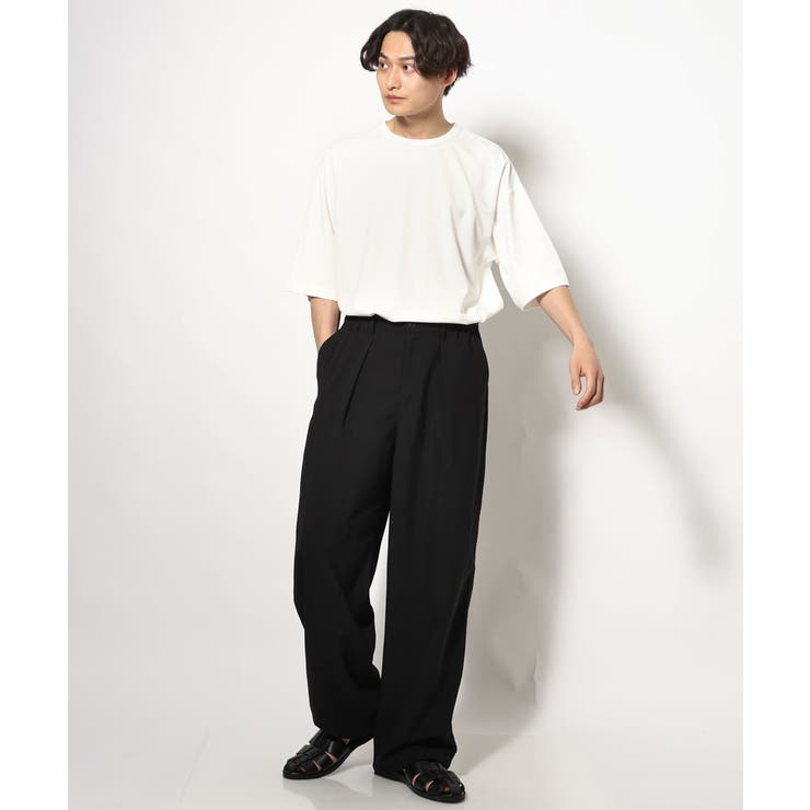 【接触冷感】ポンチワイドシルエットTシャツ 5分袖 | a.v.v【MEN】 | 詳細画像10 