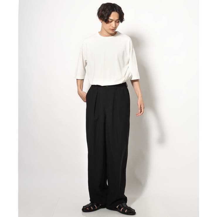 【接触冷感】ポンチワイドシルエットTシャツ 5分袖 | a.v.v【MEN】 | 詳細画像11 