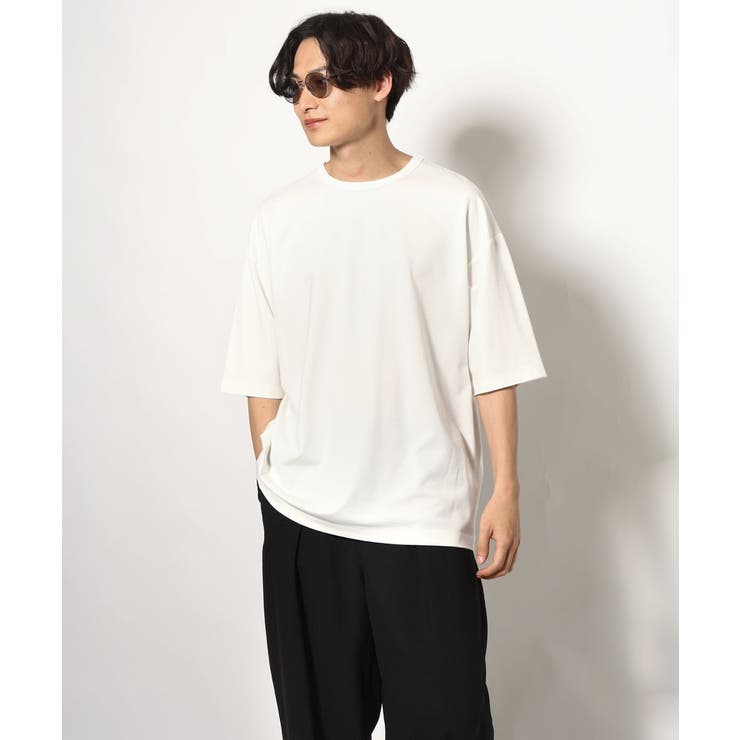 【接触冷感】ポンチワイドシルエットTシャツ 5分袖 | a.v.v【MEN】 | 詳細画像14 
