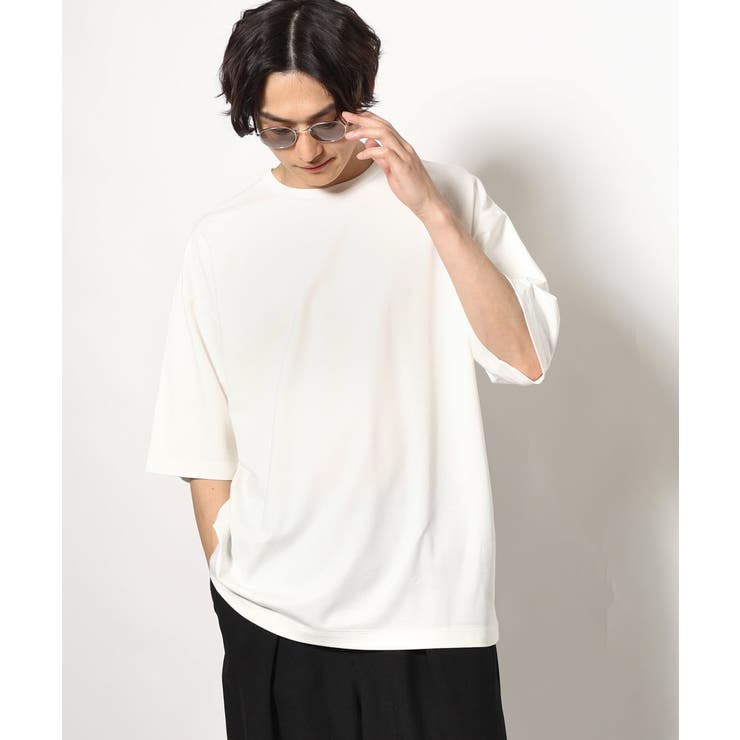 【接触冷感】ポンチワイドシルエットTシャツ 5分袖 | a.v.v【MEN】 | 詳細画像15 