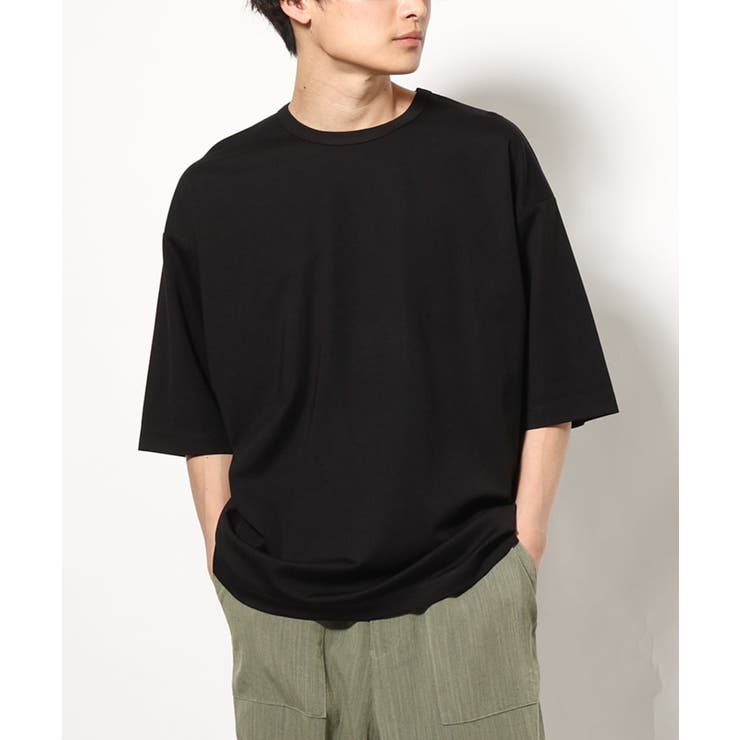 【接触冷感】ポンチワイドシルエットTシャツ 5分袖 | a.v.v【MEN】 | 詳細画像18 