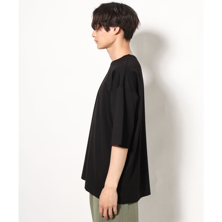 【接触冷感】ポンチワイドシルエットTシャツ 5分袖 | a.v.v【MEN】 | 詳細画像20 