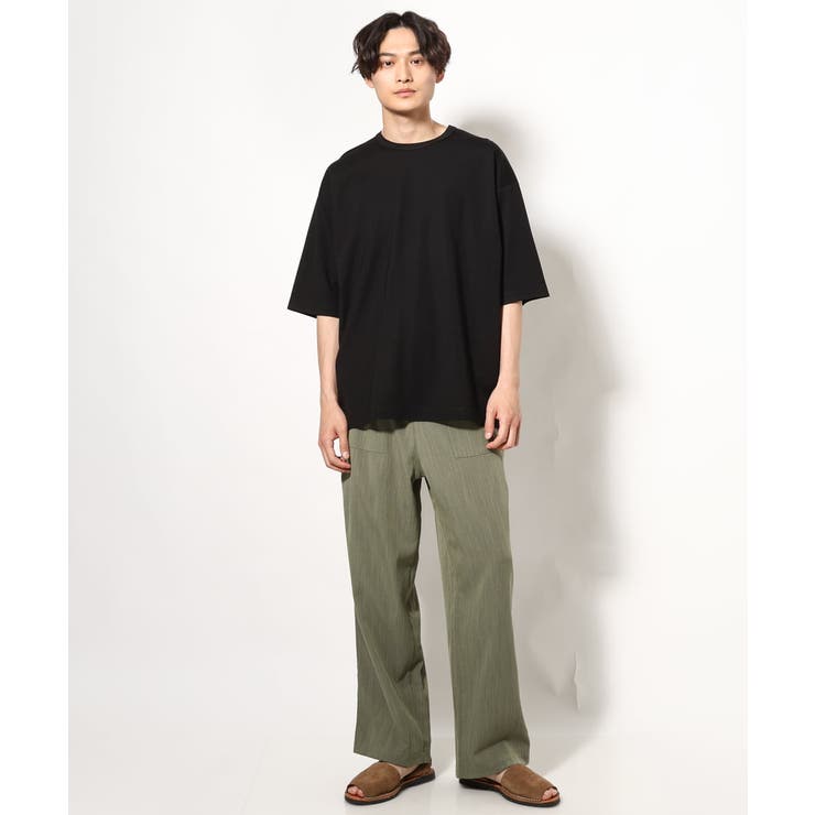 【接触冷感】ポンチワイドシルエットTシャツ 5分袖 | a.v.v【MEN】 | 詳細画像4 