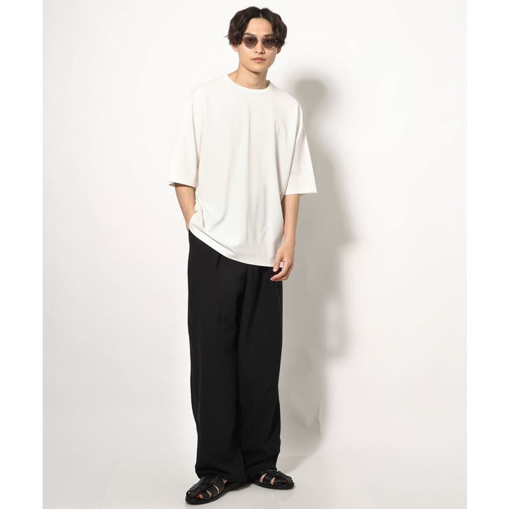 【接触冷感】ポンチワイドシルエットTシャツ 5分袖 | a.v.v【MEN】 | 詳細画像8 