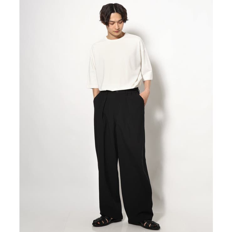 【接触冷感】ポンチワイドシルエットTシャツ 5分袖 | a.v.v【MEN】 | 詳細画像9 