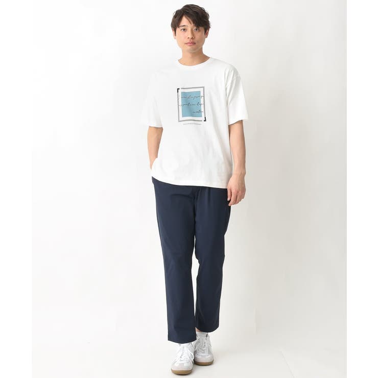 【定番アイテム】スクエアプリントセミワイドシルエットTシャツ | a.v.v【MEN】 | 詳細画像11 