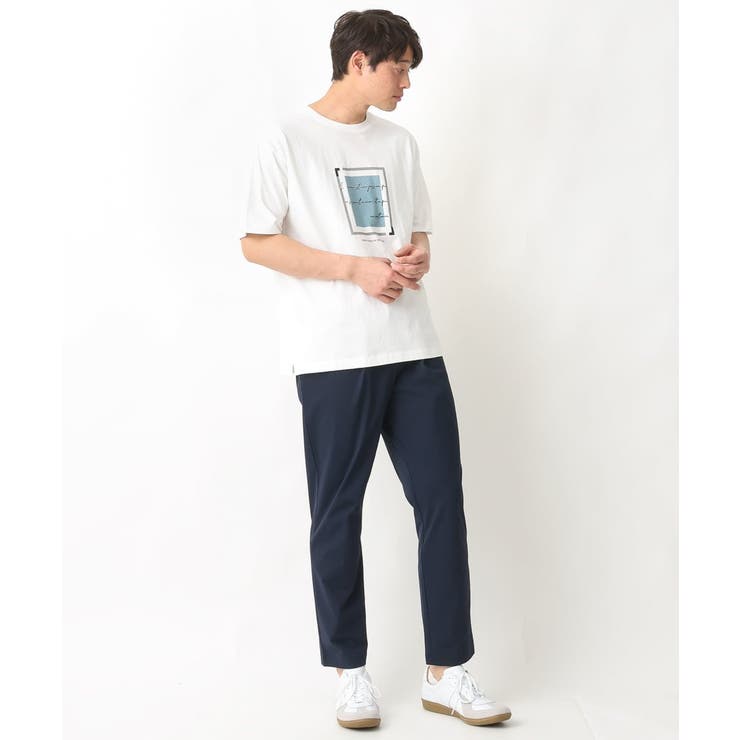 【定番アイテム】スクエアプリントセミワイドシルエットTシャツ | a.v.v【MEN】 | 詳細画像13 