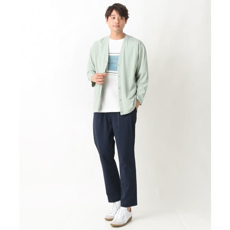 【定番アイテム】スクエアプリントセミワイドシルエットTシャツ | a.v.v【MEN】 | 詳細画像16 