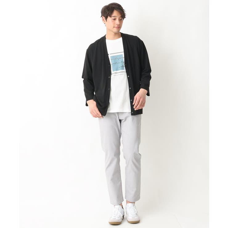【定番アイテム】スクエアプリントセミワイドシルエットTシャツ | a.v.v【MEN】 | 詳細画像18 