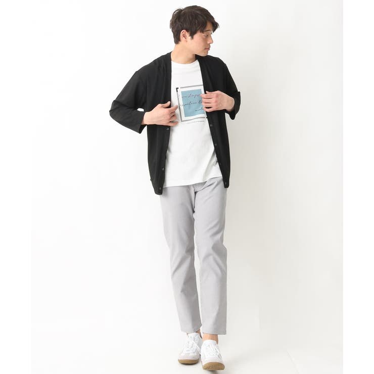 【定番アイテム】スクエアプリントセミワイドシルエットTシャツ | a.v.v【MEN】 | 詳細画像19 
