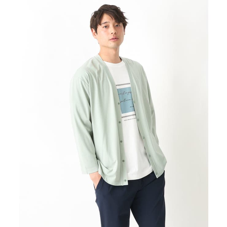 【定番アイテム】スクエアプリントセミワイドシルエットTシャツ | a.v.v【MEN】 | 詳細画像24 
