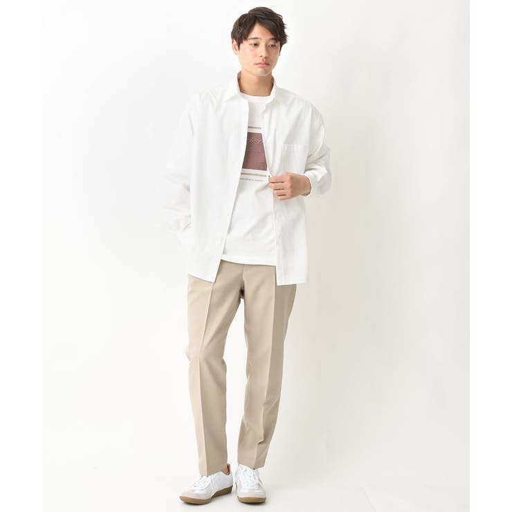 【定番アイテム】スクエアプリントセミワイドシルエットTシャツ | a.v.v【MEN】 | 詳細画像5 