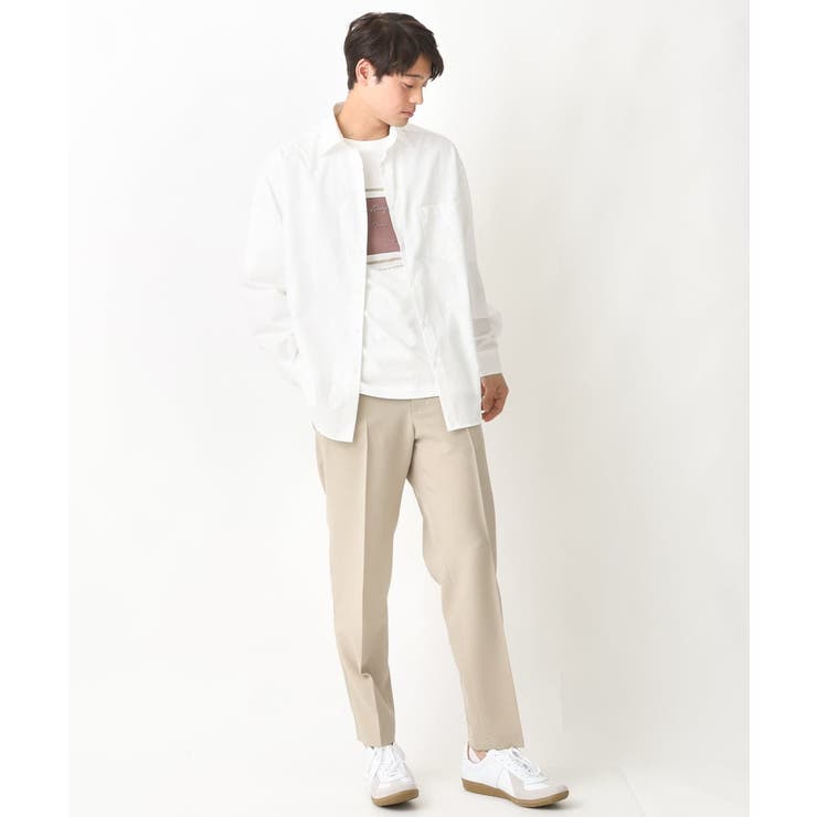 【定番アイテム】スクエアプリントセミワイドシルエットTシャツ | a.v.v【MEN】 | 詳細画像6 