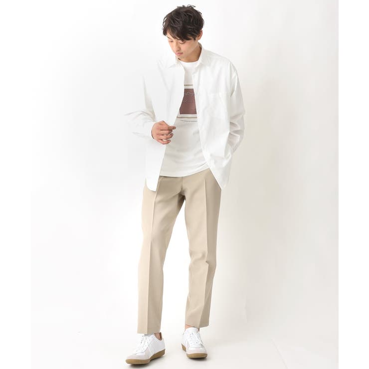 【定番アイテム】スクエアプリントセミワイドシルエットTシャツ | a.v.v【MEN】 | 詳細画像7 