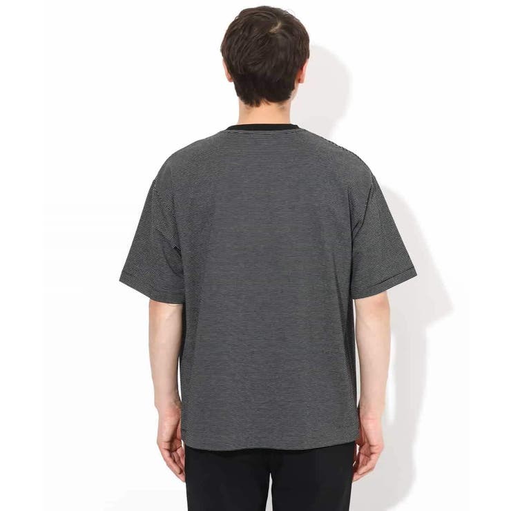【接触冷感】細ボーダーセミワイドシルエットTシャツ | a.v.v【MEN】 | 詳細画像27 