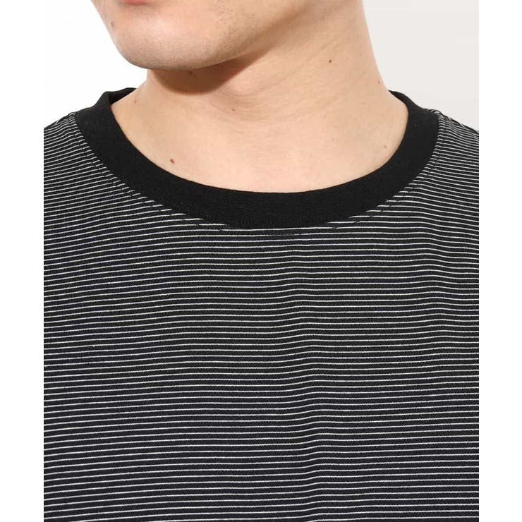 【接触冷感】細ボーダーセミワイドシルエットTシャツ | a.v.v【MEN】 | 詳細画像28 