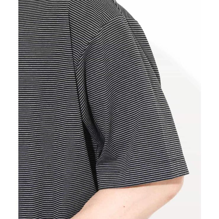 【接触冷感】細ボーダーセミワイドシルエットTシャツ | a.v.v【MEN】 | 詳細画像29 