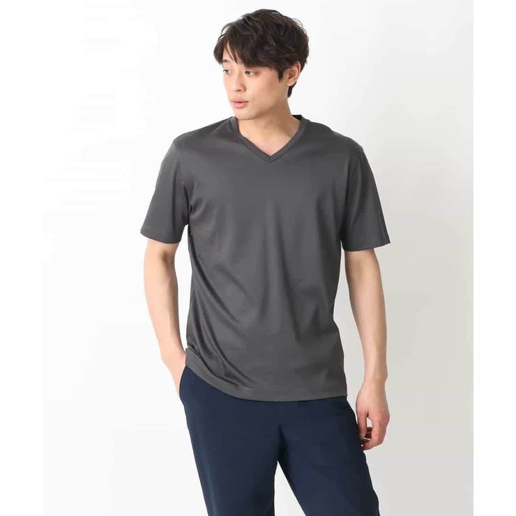 シルケットスムースＶネックＴシャツ | a.v.v【MEN】 | 詳細画像22 