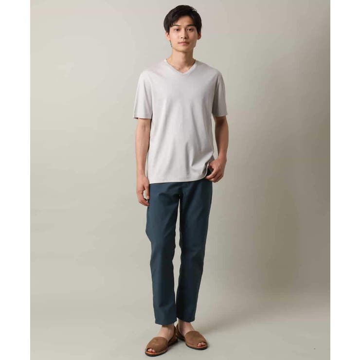 シルケットスムースＶネックＴシャツ | a.v.v【MEN】 | 詳細画像6 