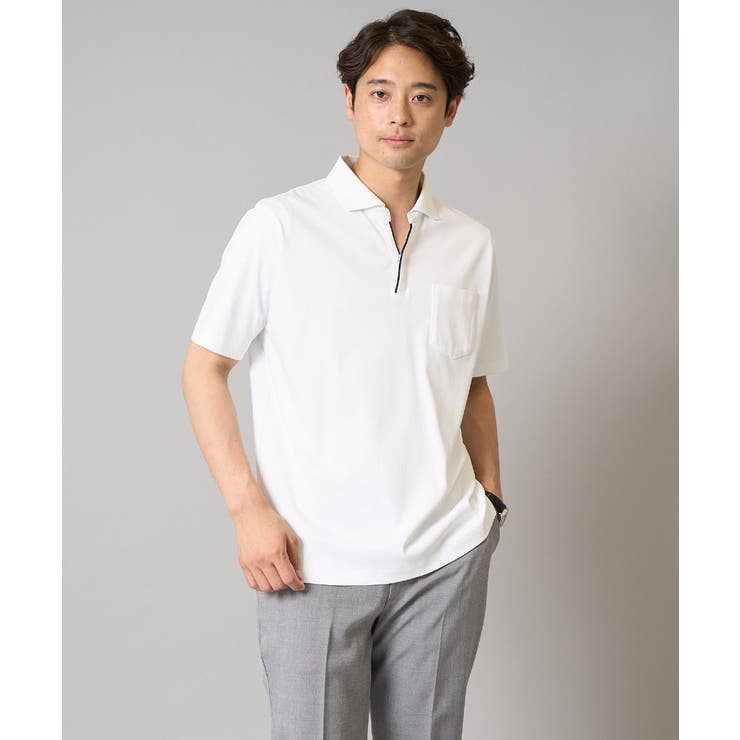 【接触冷感/ＵＶカット】シルケットスムースポロシャツ | a.v.v【MEN】 | 詳細画像19 