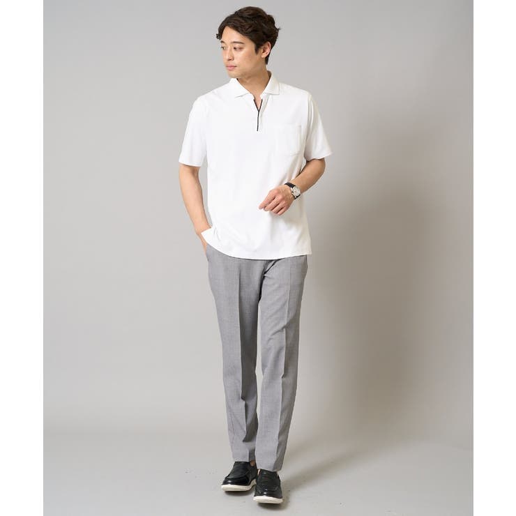 【接触冷感/ＵＶカット】シルケットスムースポロシャツ | a.v.v【MEN】 | 詳細画像2 