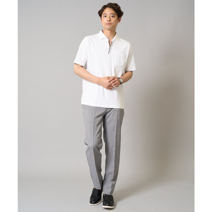 【接触冷感/ＵＶカット】シルケットスムースポロシャツ | a.v.v【MEN】 | 詳細画像3 