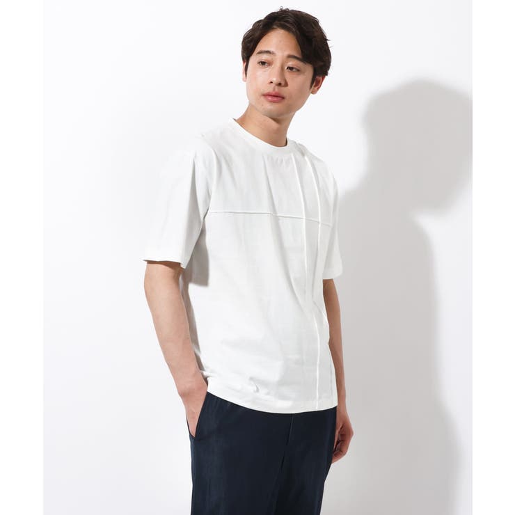 【接触冷感/綿100%】ピンタックデザインTシャツ(デザテクシリーズ) | a.v.v【MEN】 | 詳細画像18 
