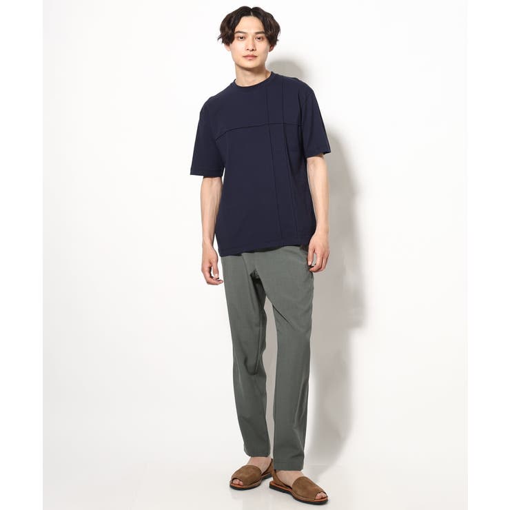 【接触冷感/綿100%】ピンタックデザインTシャツ(デザテクシリーズ) | a.v.v【MEN】 | 詳細画像2 