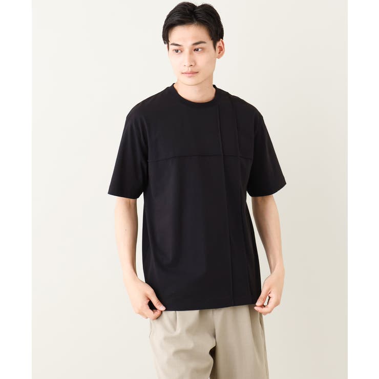 【接触冷感/綿100%】ピンタックデザインTシャツ(デザテクシリーズ) | a.v.v【MEN】 | 詳細画像21 