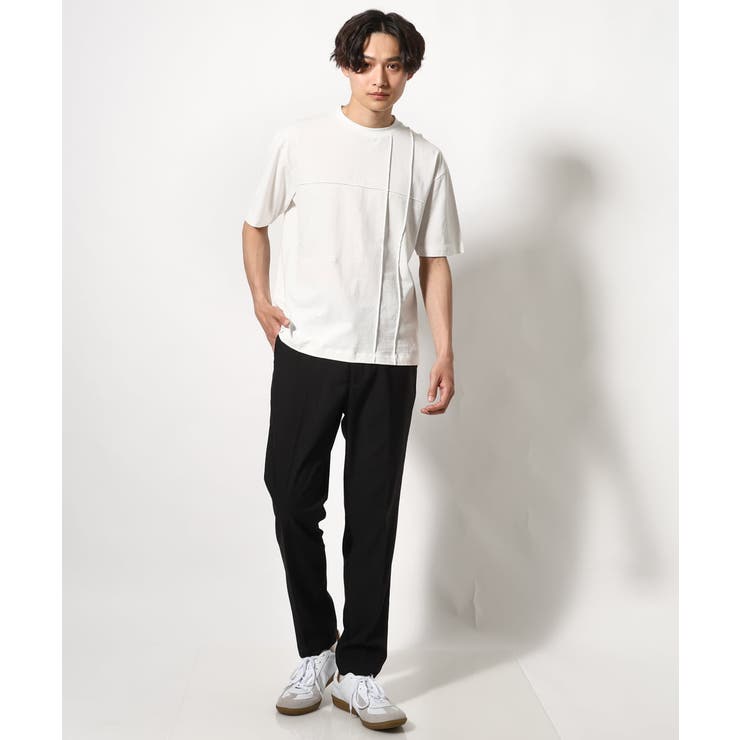 【接触冷感/綿100%】ピンタックデザインTシャツ(デザテクシリーズ) | a.v.v【MEN】 | 詳細画像5 