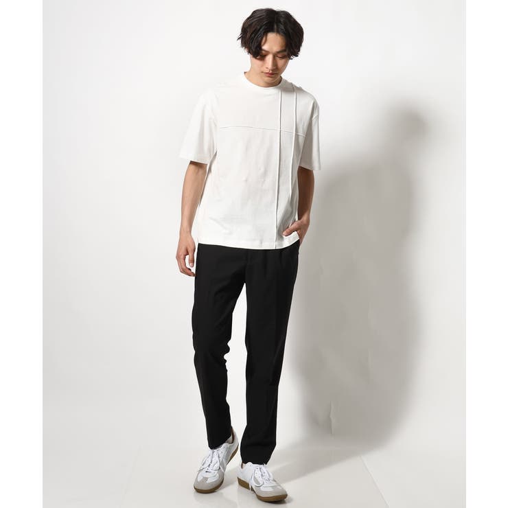 【接触冷感/綿100%】ピンタックデザインTシャツ(デザテクシリーズ) | a.v.v【MEN】 | 詳細画像6 