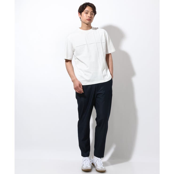 【接触冷感/綿100%】ピンタックデザインTシャツ(デザテクシリーズ) | a.v.v【MEN】 | 詳細画像7 